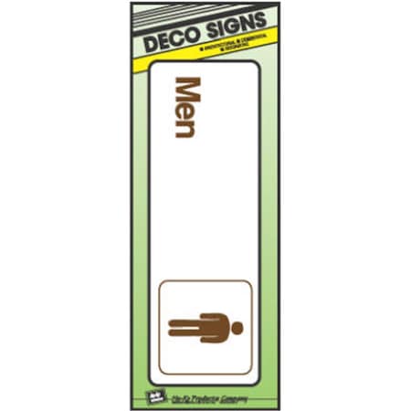 Hy-Ko D-4 3 x 9 in. Men Sign 188151